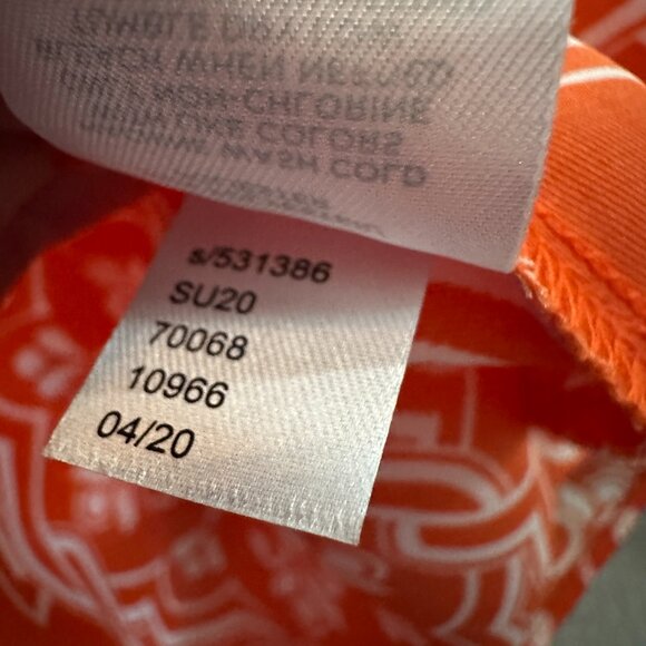 Ann Taylor Orange Maxi Dress Halter MEDIUM Bohemian Flowy Tiled - Picture 4 of 9